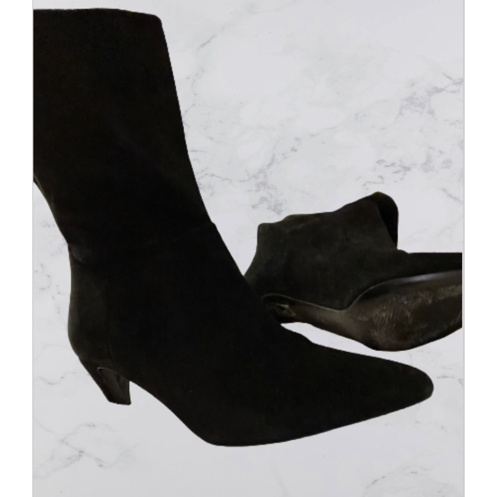Swildens Black Suede Bootie